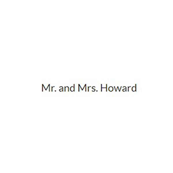 Mr. and Mrs. Howard